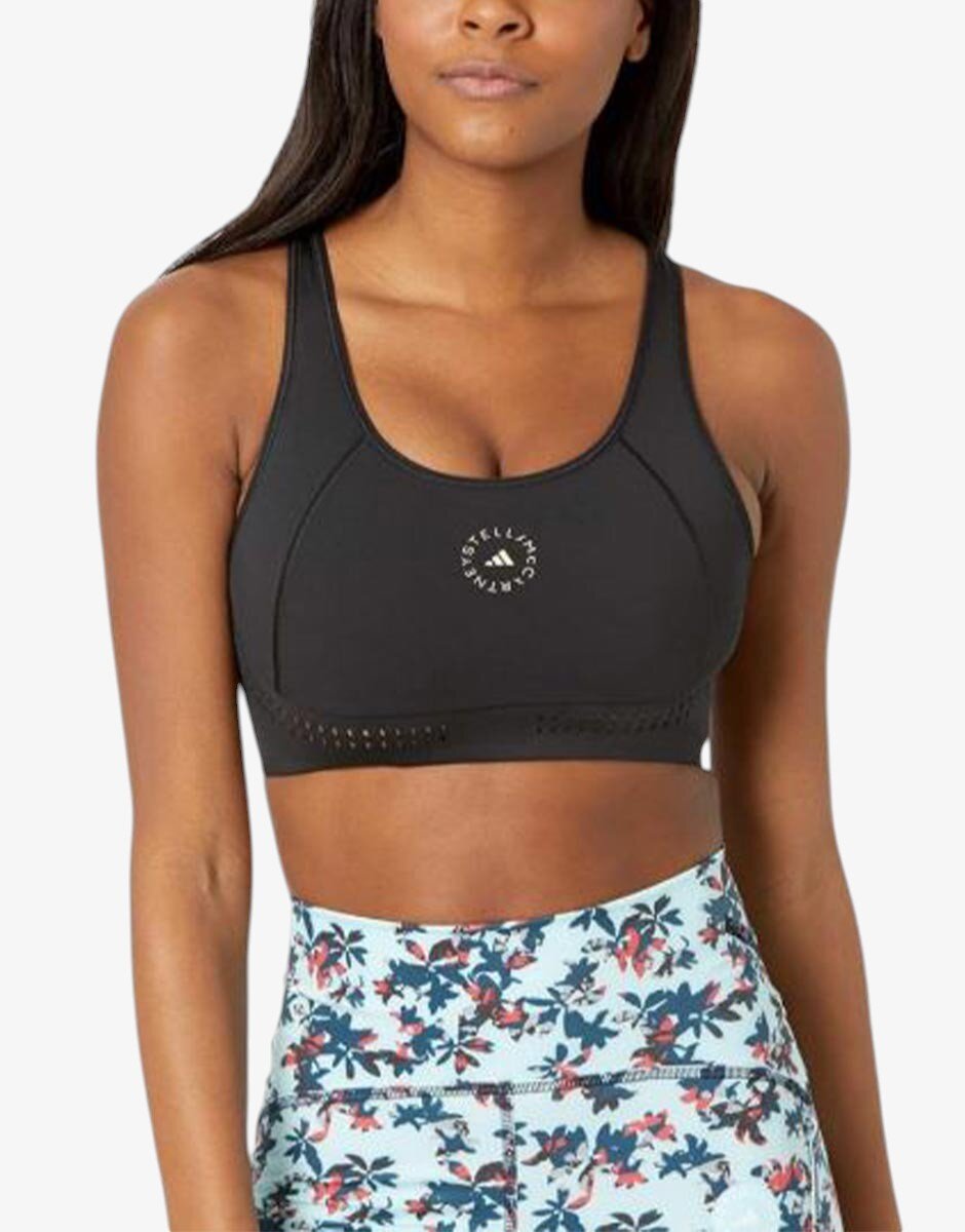 adidas x Stella McCartney TruePurpose Medium Sports Bra Black