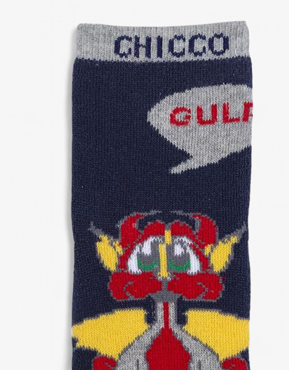 Chicco 1-Pair Kids Socks Dark Blue/Multicolor