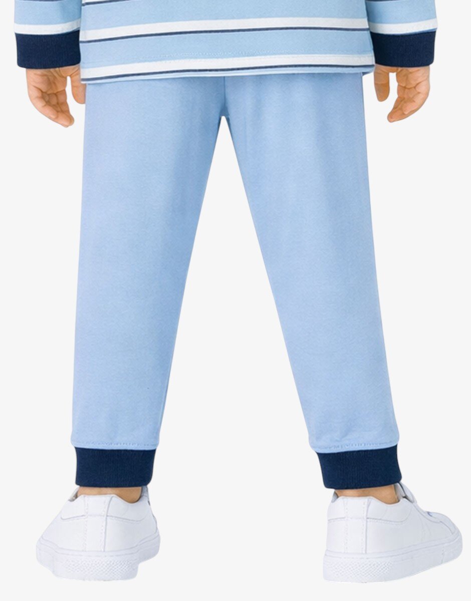 Chicco Boys Pants Dark Light Blue