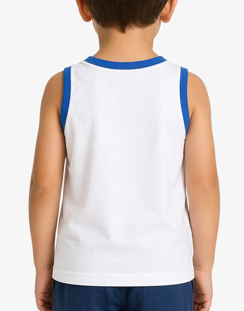 Chicco Boys Tank White Printed