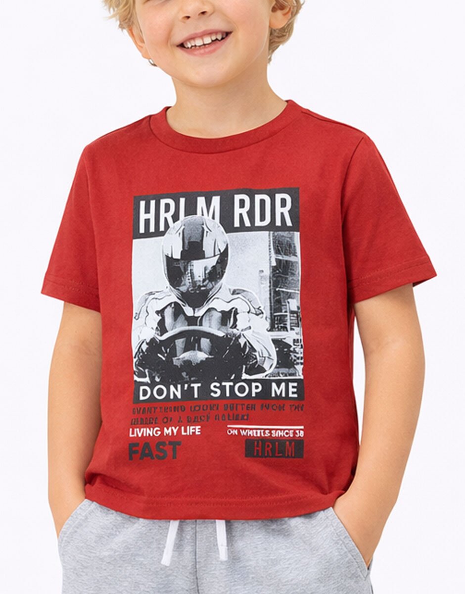 Chicco Boys Tee Medium Red