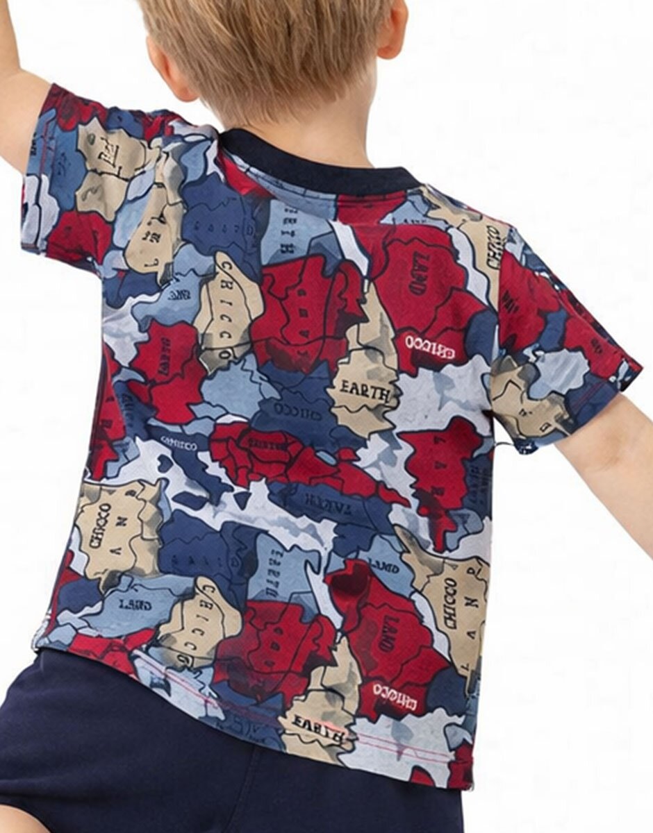 Chicco Boys Tee Red Printed