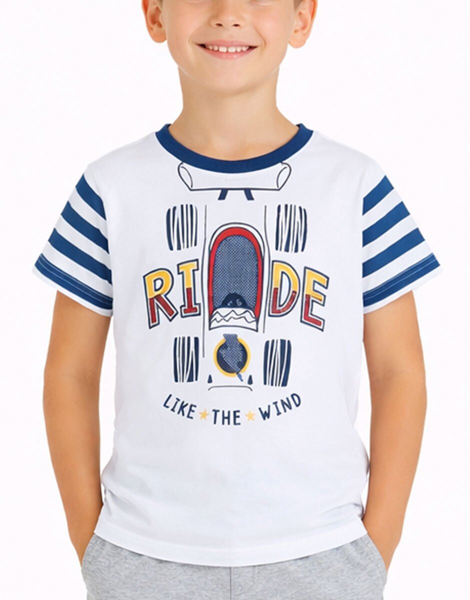 Chicco Boys Tee White/Blue
