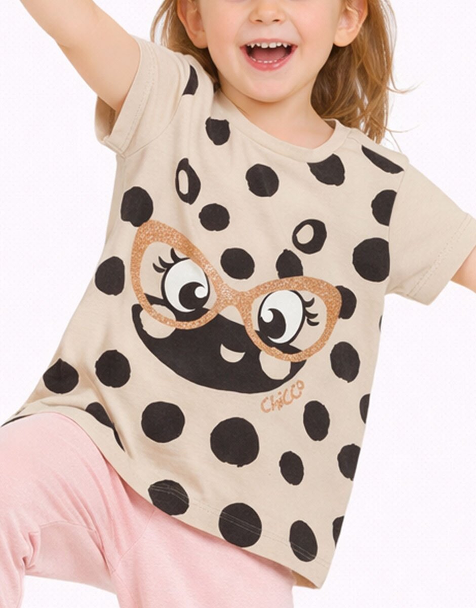 Chicco Girls Knitted Tee Light Natural