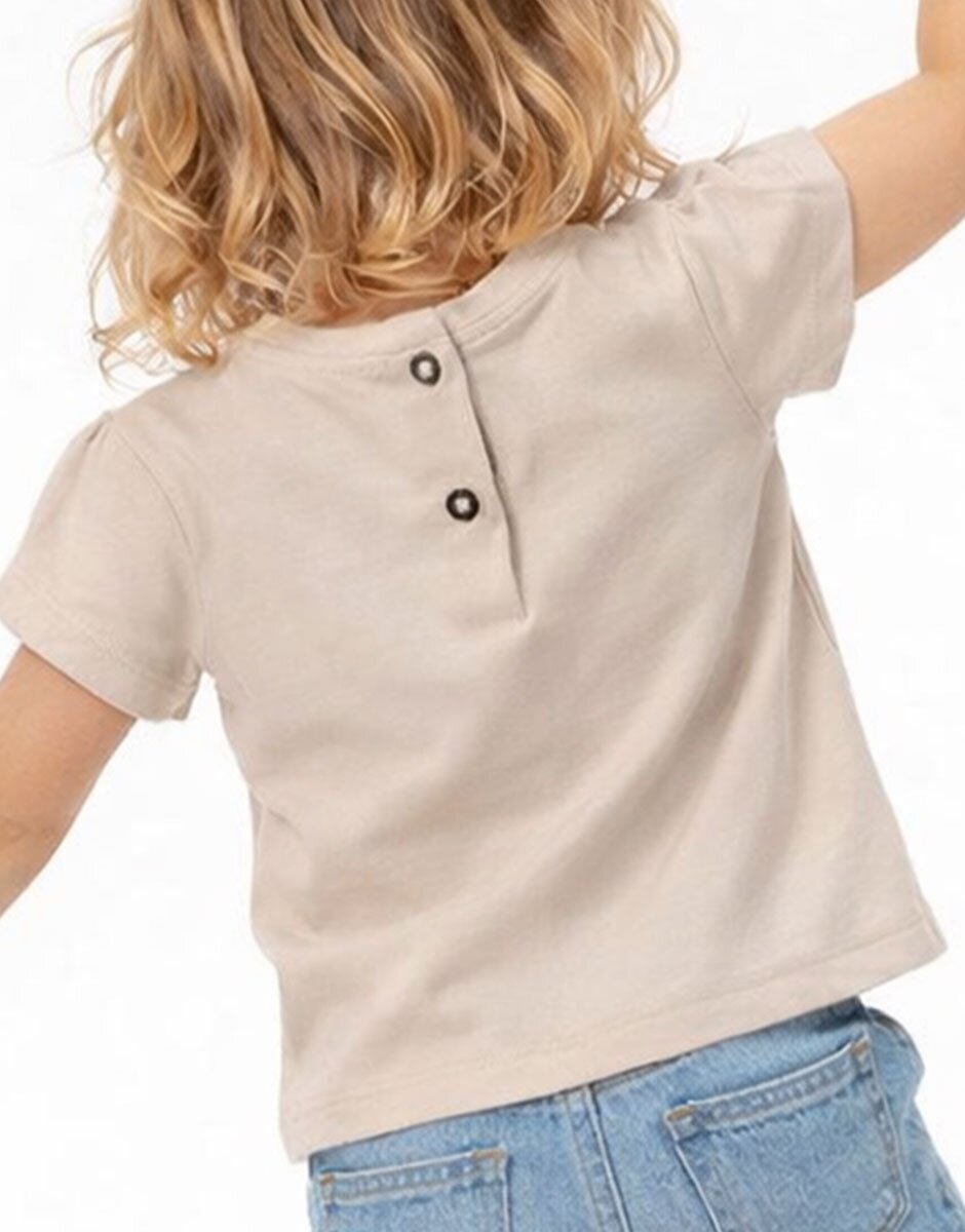 Chicco Girls Knitted Tee Light Natural