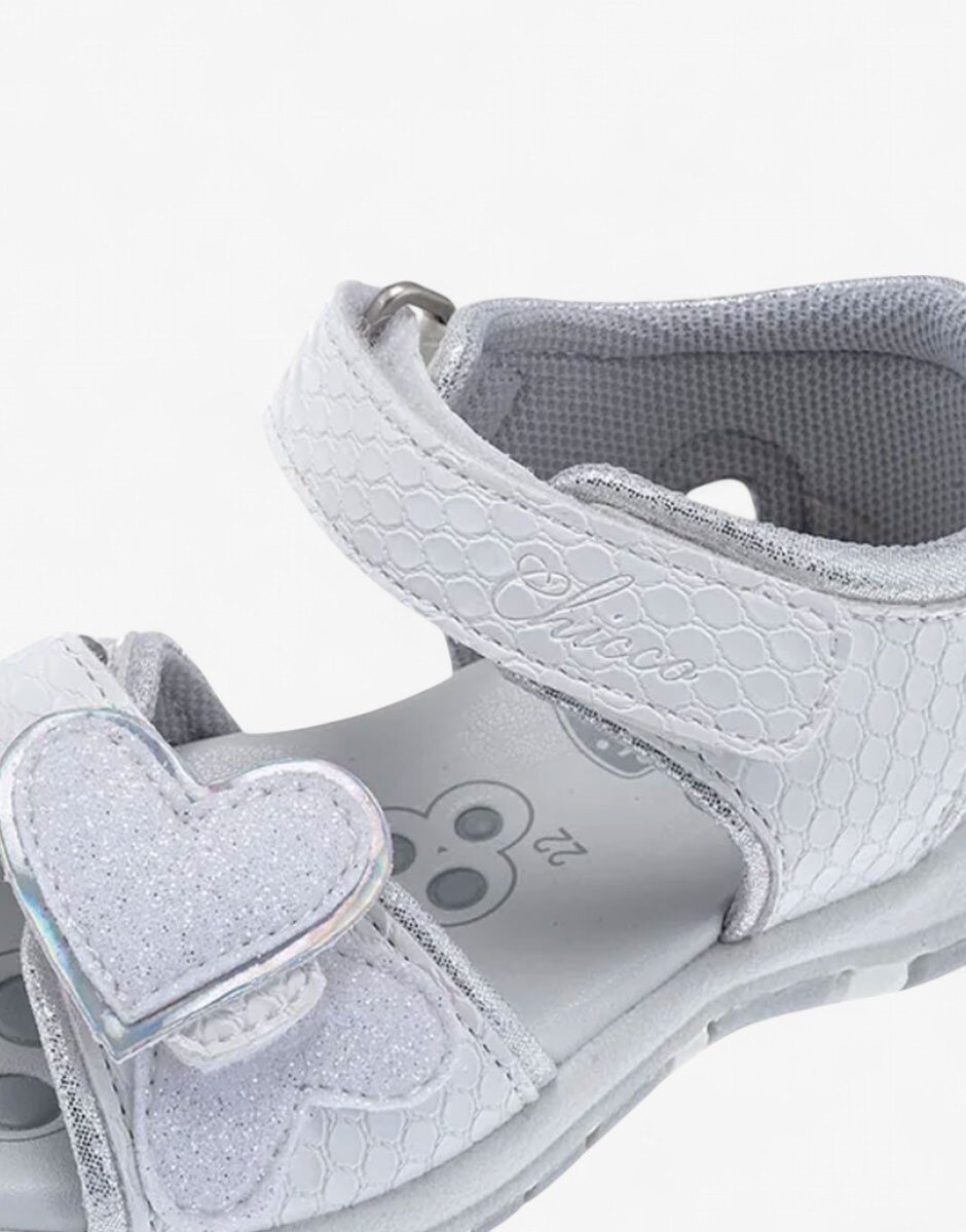 Chicco Girls Sandals White/Silver