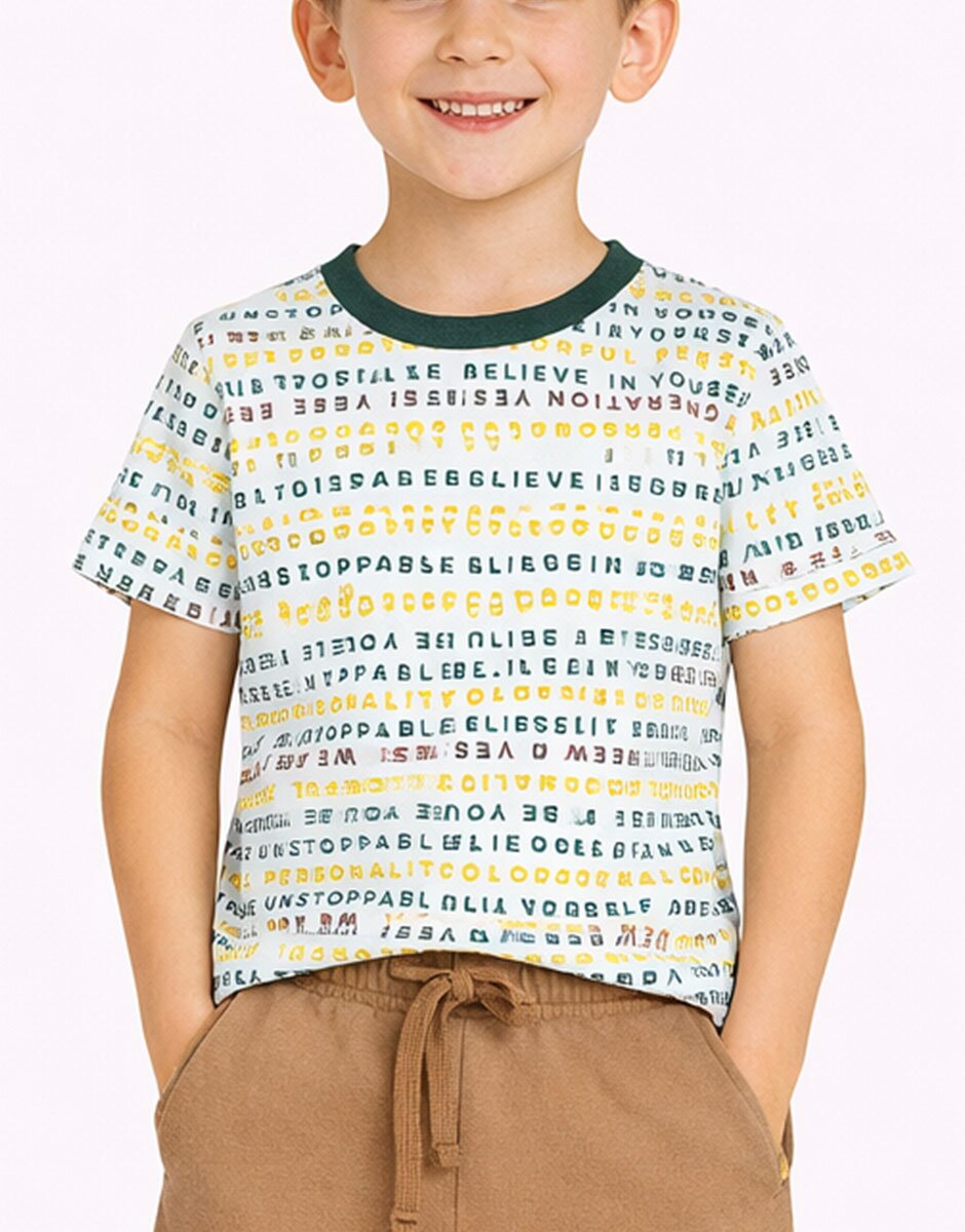 Chicco Unisex Tee White/Multi