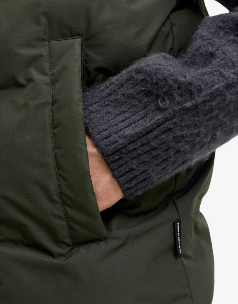 Jack & Jones Jеsoho Bodywarmer Collar SN Rosin Green