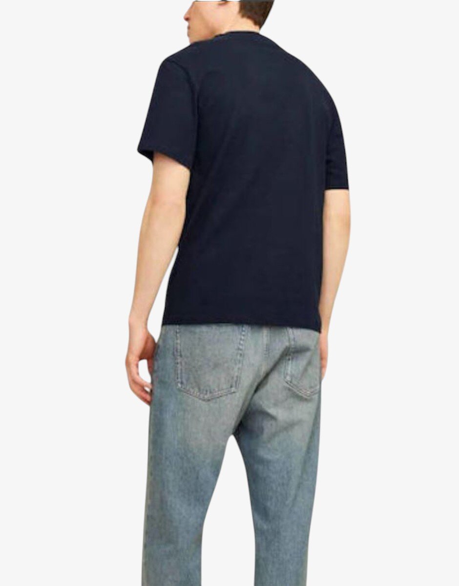 Jack & Jones Jjecaleb Varsity Tee SS O-Neck Noos Navy