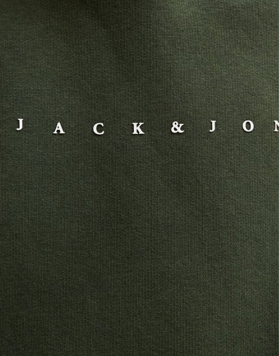 Jack & Jones Jjestar JJ Sweat Hood Noos JNR Green
