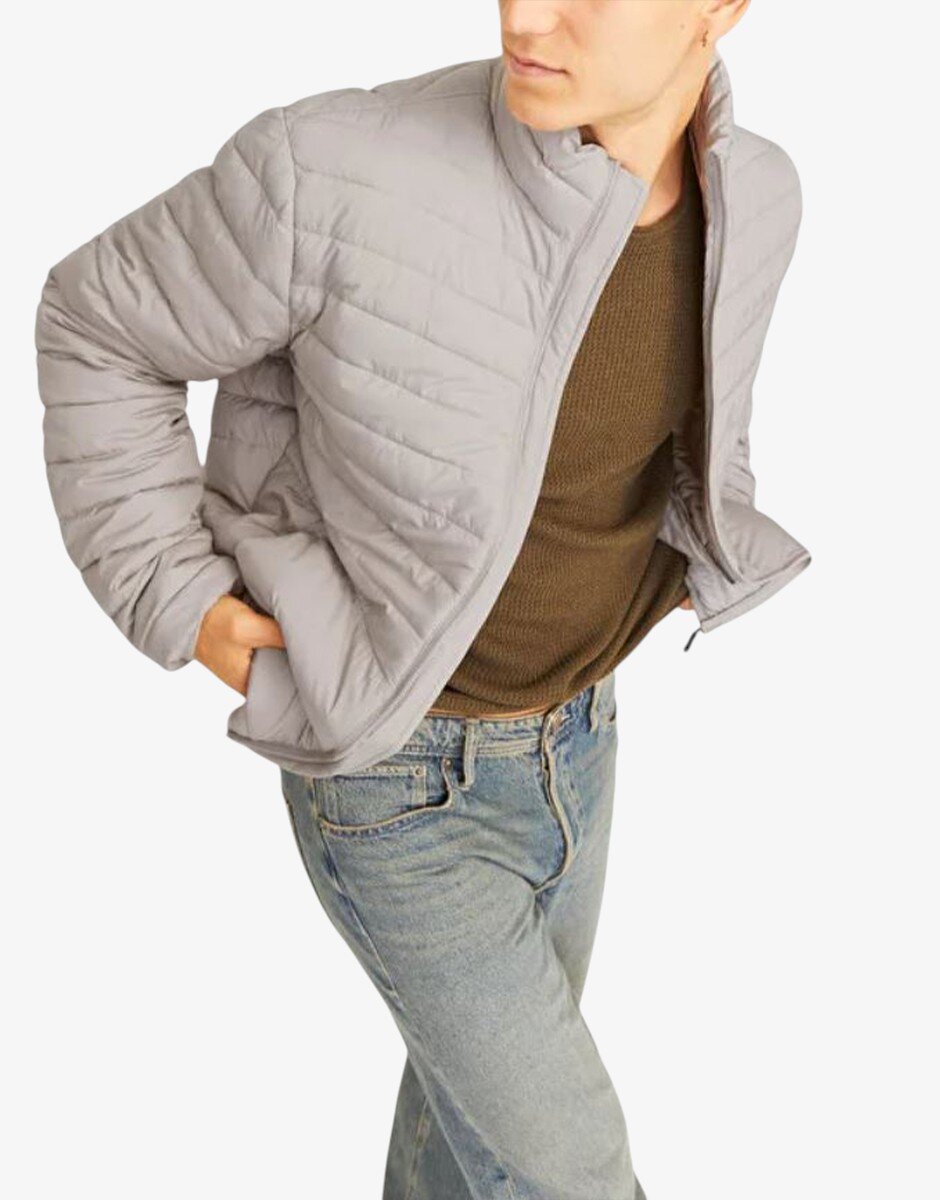 Jack & Jones Jjestate Packable Puffer Collar Noos Beige