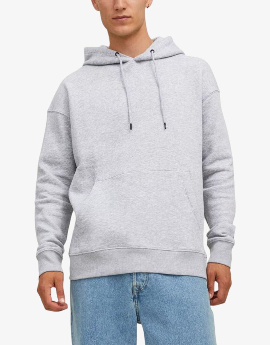 Jack & Jones Jjester Basic Sweat Hood Noos Light Grey Melange