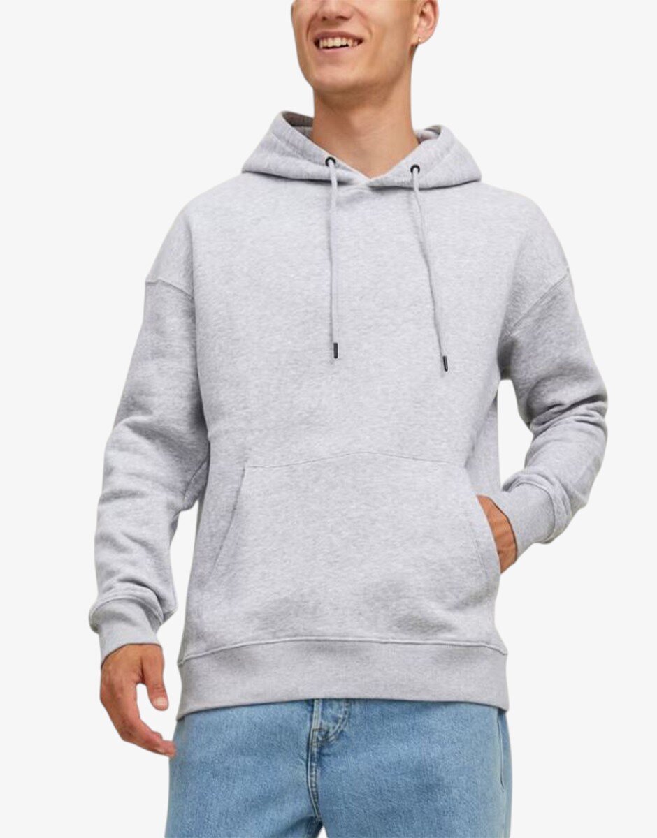 Jack & Jones Jjester Basic Sweat Hood Noos Light Grey Melange