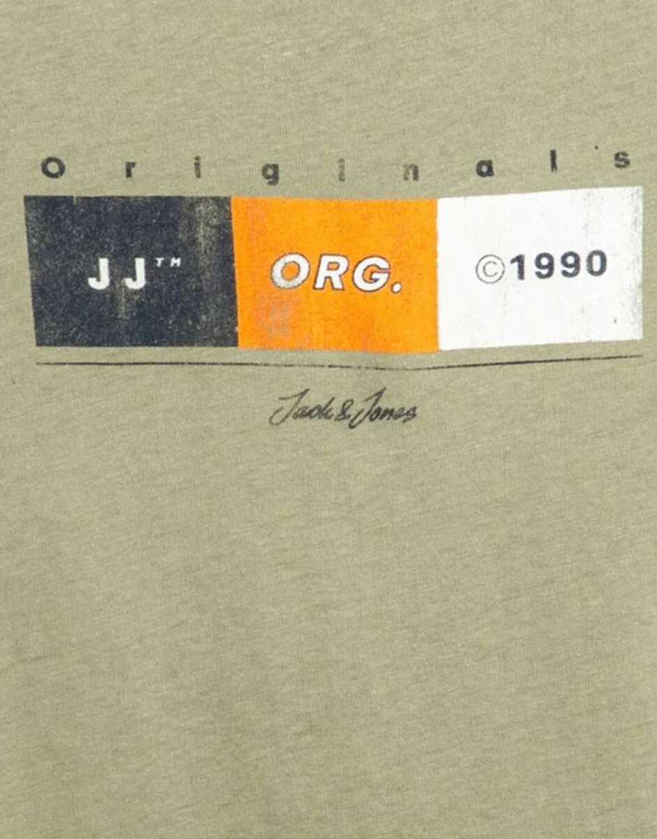 Jack & Jones Jorbrady Tee Ss Crew Neck Sn Jnr Oil Green