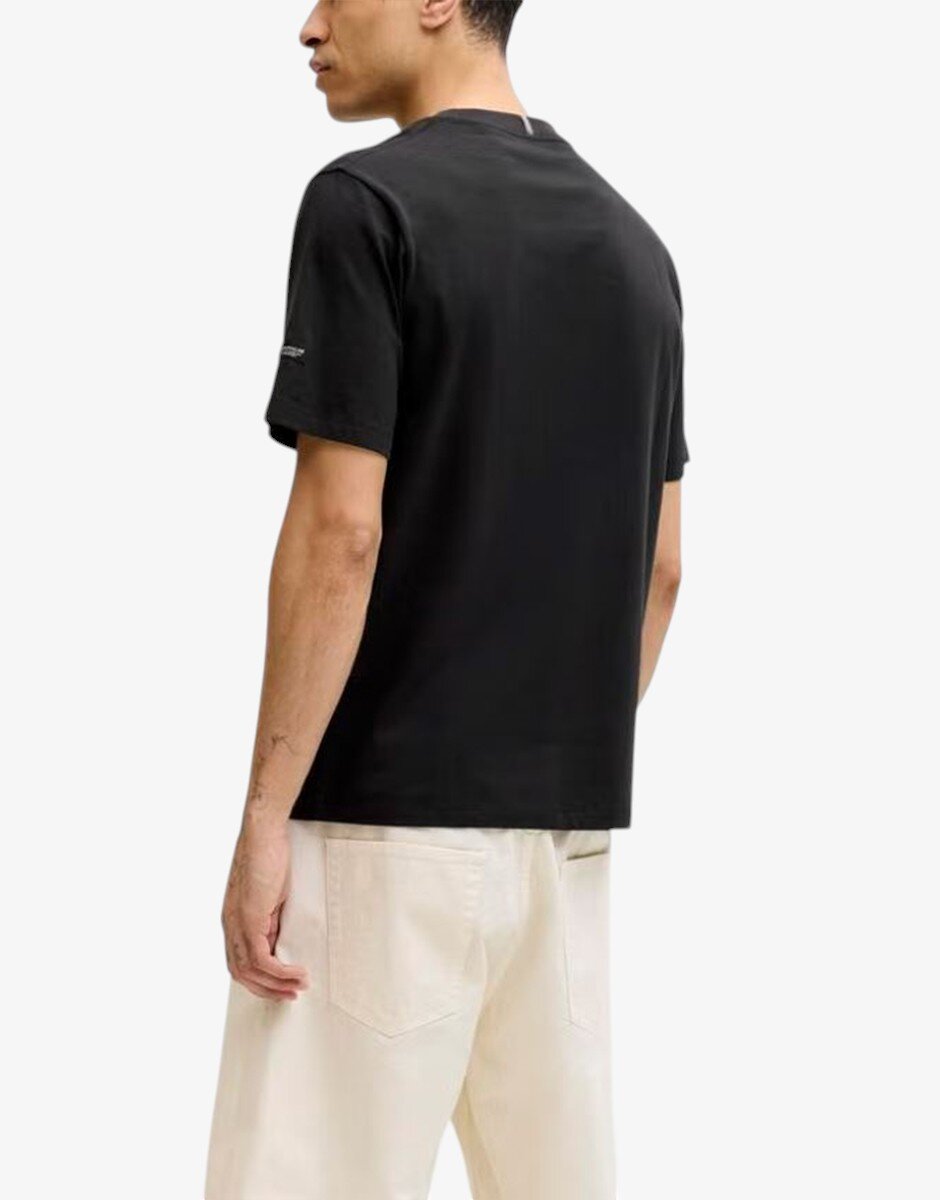 Jack & Jones Jorcatskills Square Branding Tee SSCN LN Black