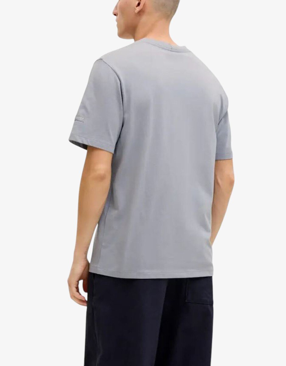 Jack & Jones Jorcatskills Square Branding Tee SSCN LN Blue