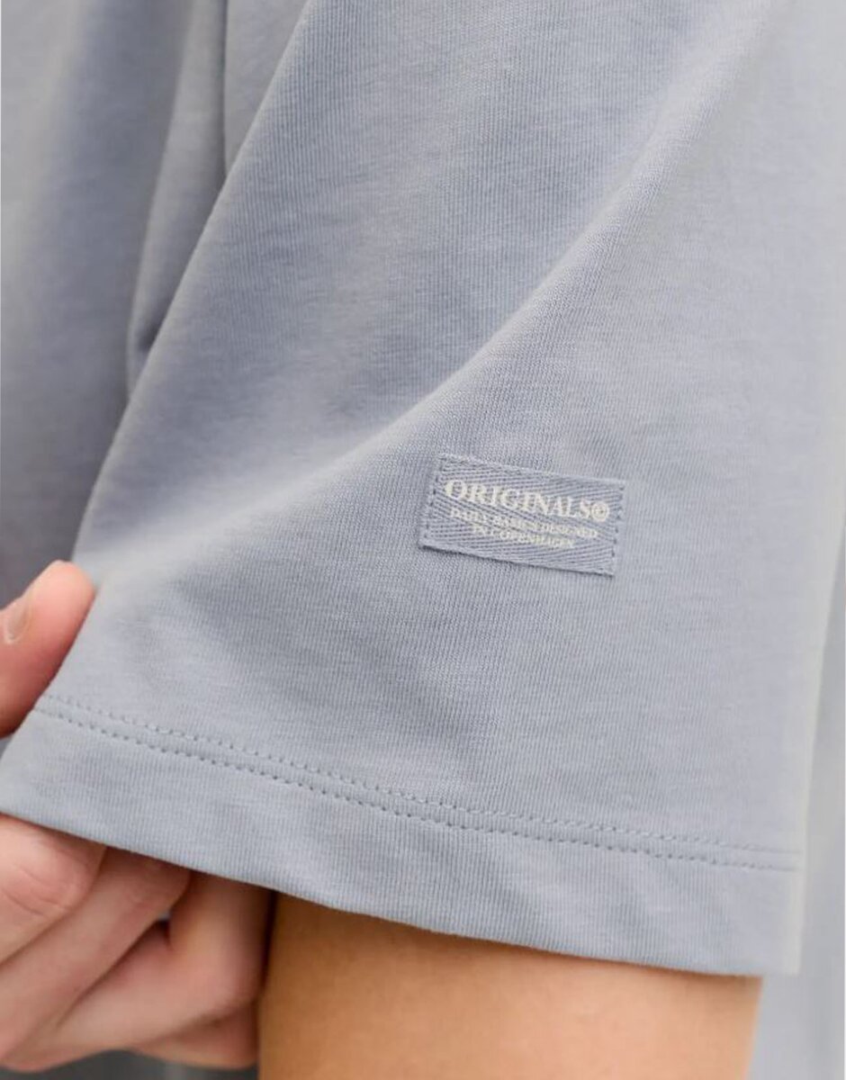 Jack & Jones Jorcatskills Square Branding Tee SSCN LN Blue