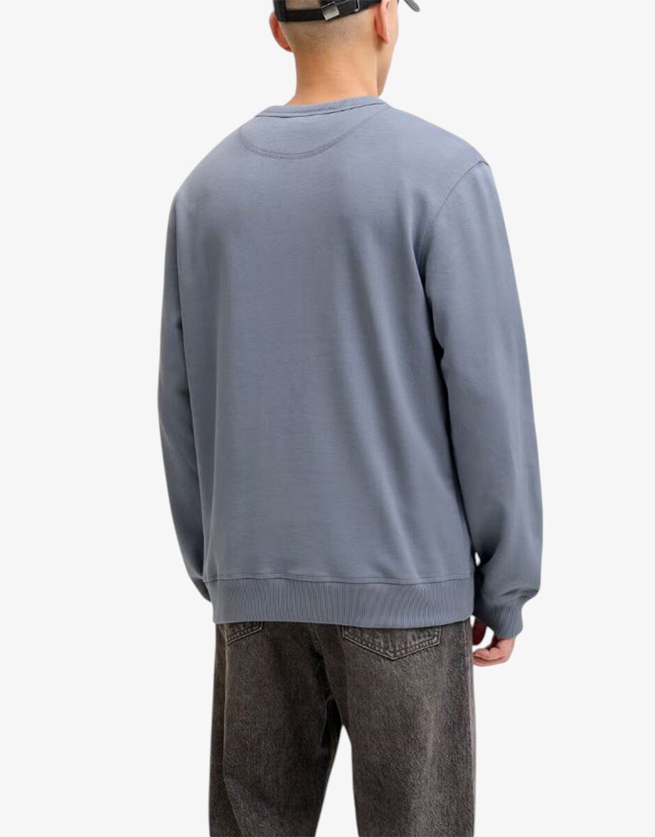 Jack & Jones Jornorrebro Emb Sweat Crew Noos Blue