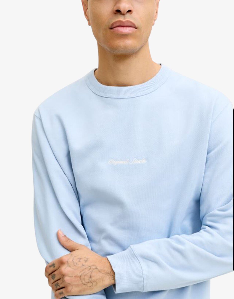 Jack & Jones Jornorrebro Emb Sweat Crew Noos Cashmire Blue