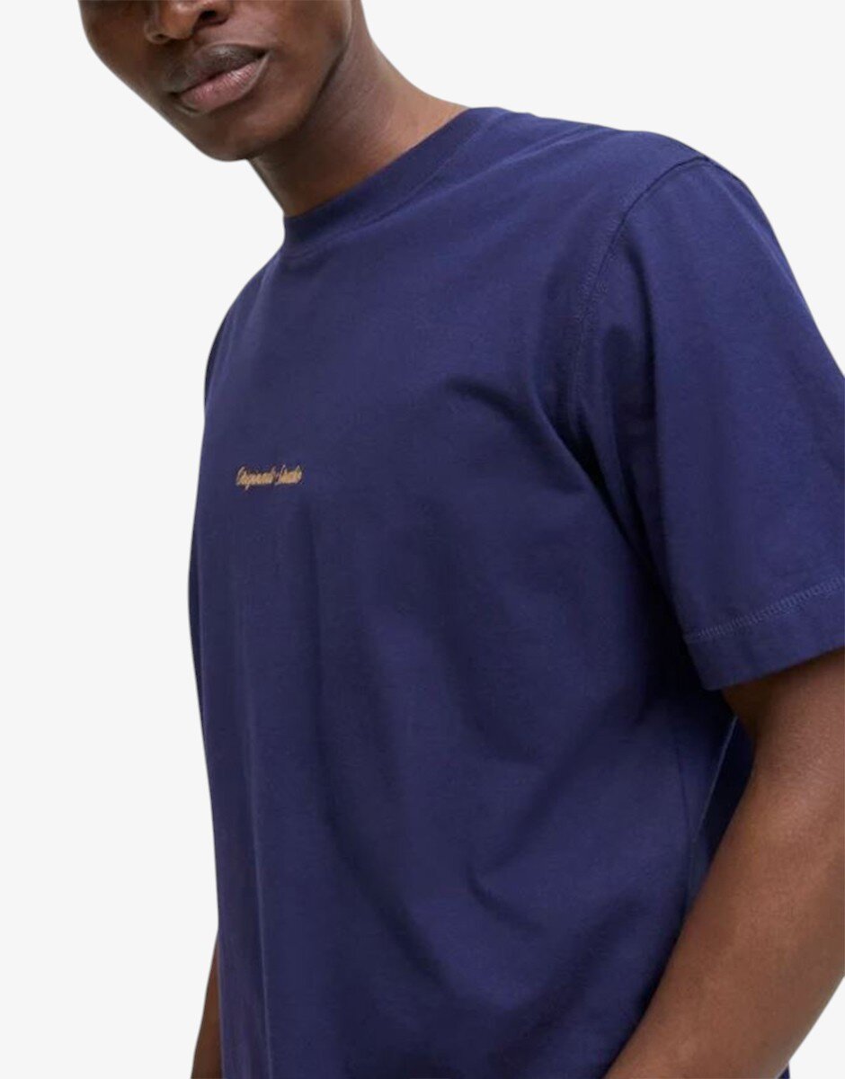 Jack & Jones Jornorrebro EMB Tee SS Crew Neck Noos Blue