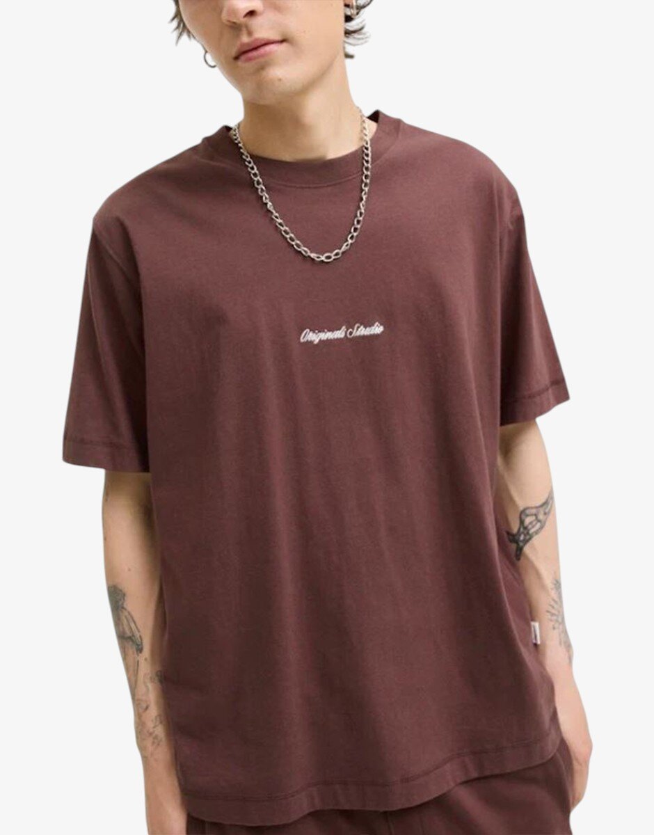 Jack & Jones Jornorrebro EMB Tee SS Crew Neck Noos Red