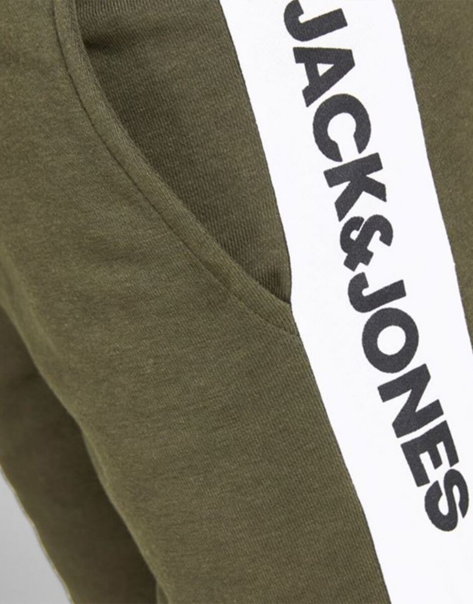 Jack & Jones Jpstlogo Blocking Sweat Shorts Vg Sn Jnr Green