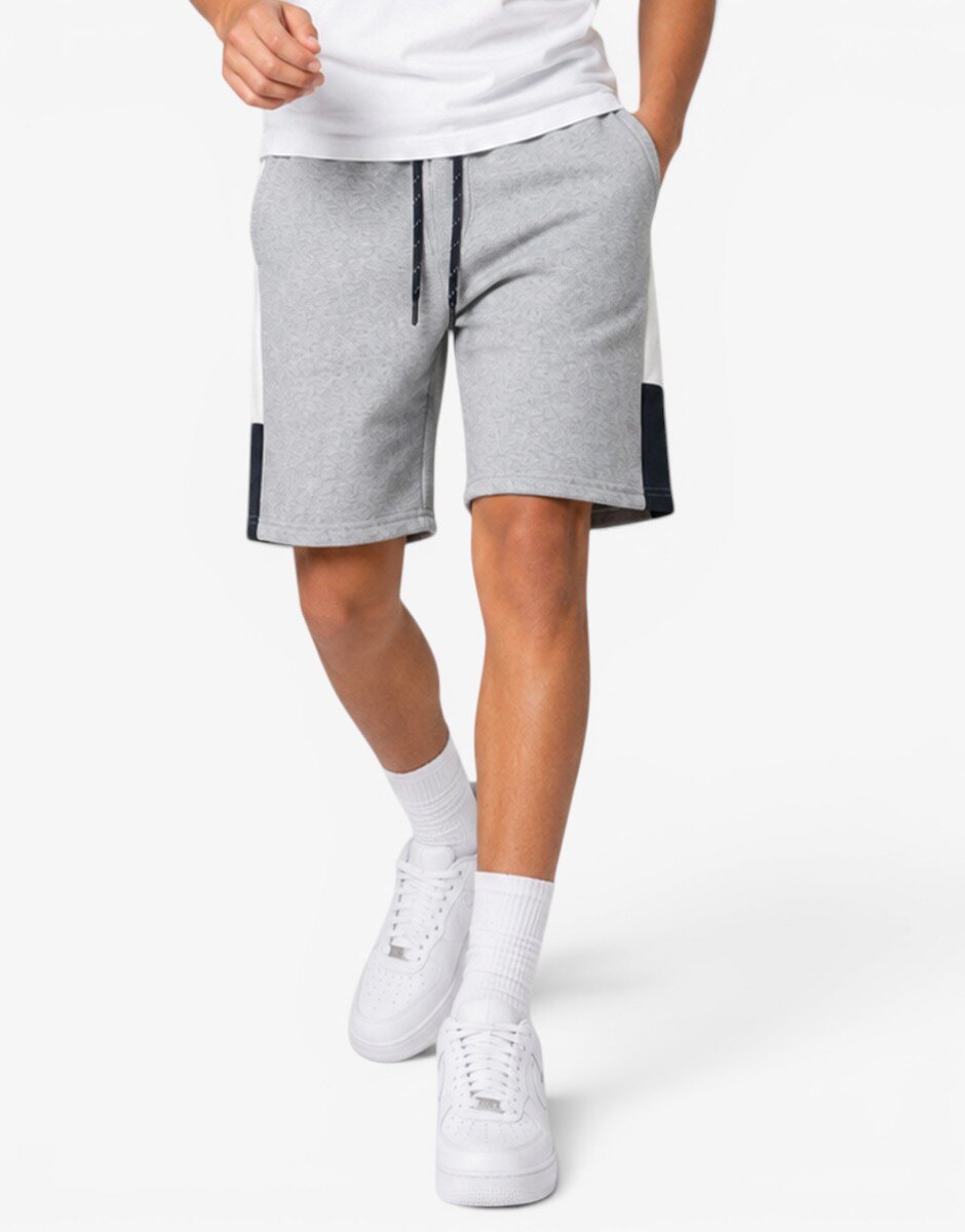 Jack & Jones Jpstlogo Blocking Sweat Shorts Vg Sn Jnr Light Grey