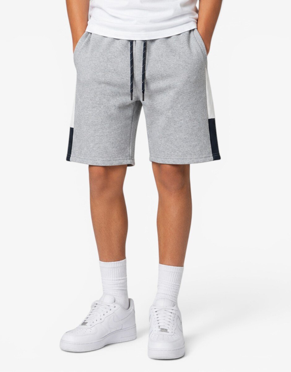 Jack & Jones Jpstlogo Blocking Sweat Shorts Vg Sn Jnr Light Grey