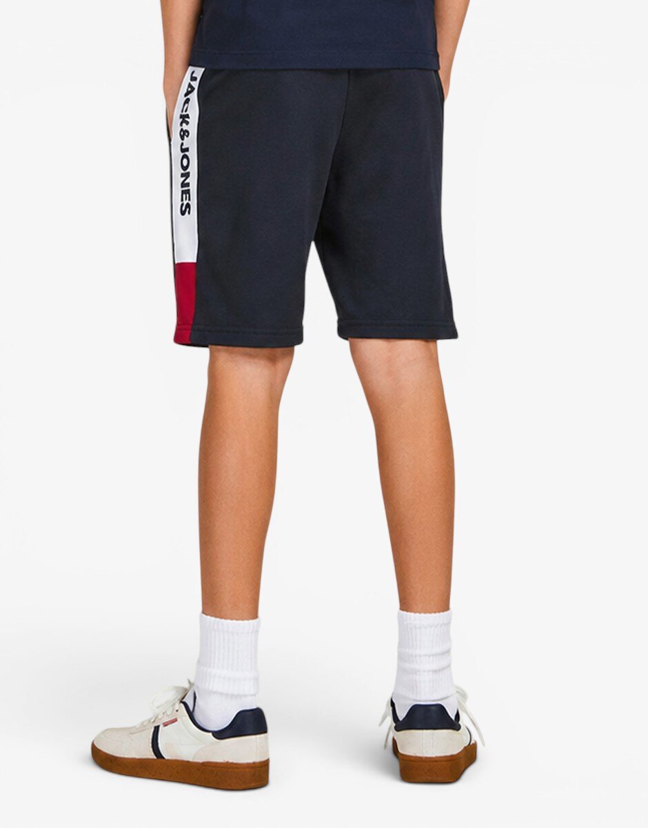 Jack & Jones Jpstlogo Blocking Sweat Shorts Vg Sn Jnr Navy