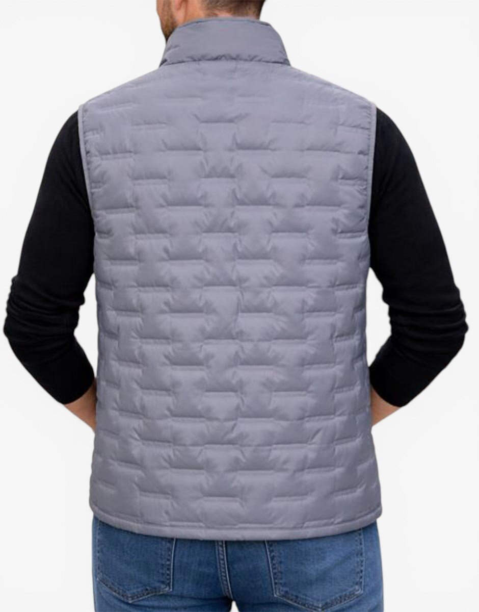 Jack & Jones Quilted Sleeveless Vest Grey