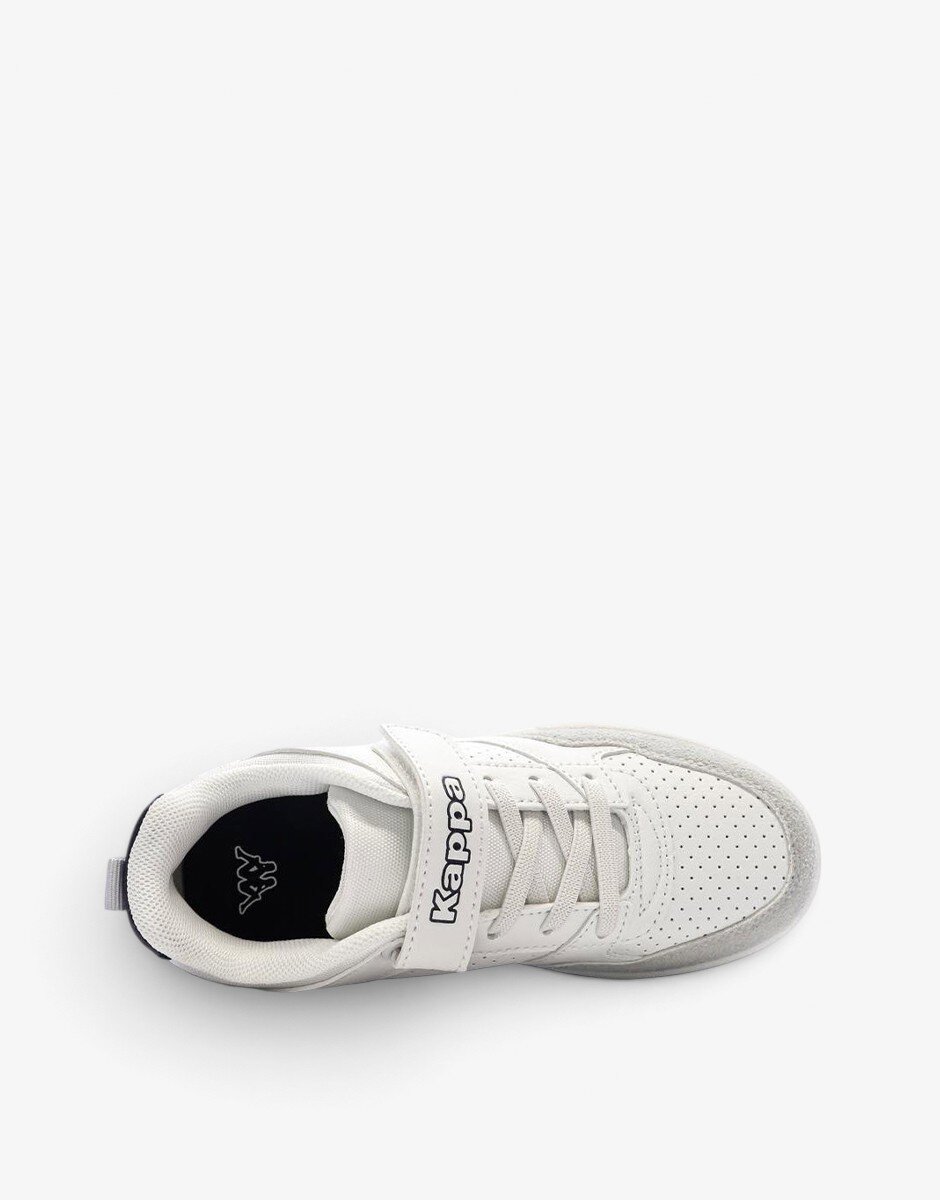 Kappa Logo Manis EV Kid Jr White/Gray