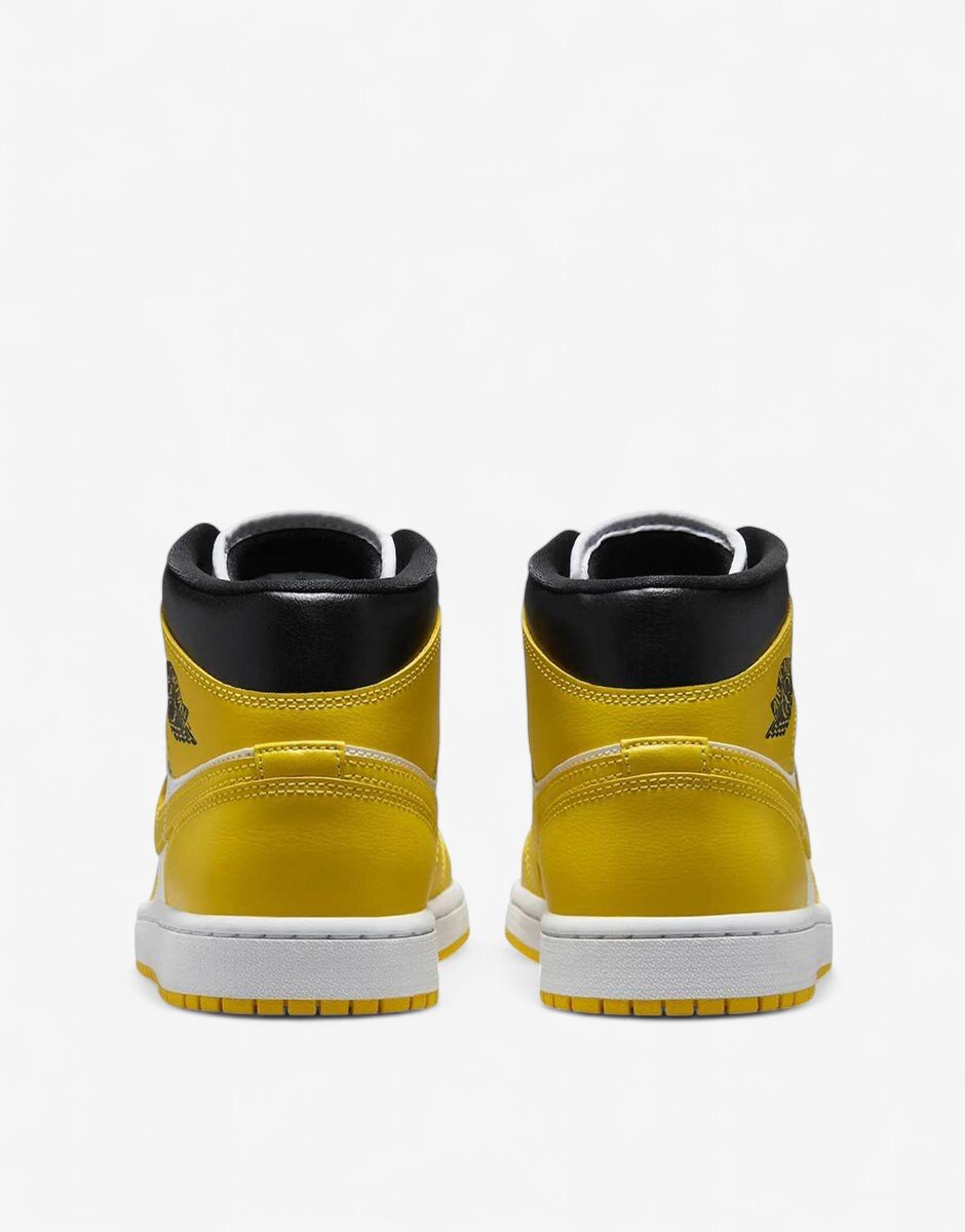 Nike Jordan 1 Mid Shoes White/Yellow