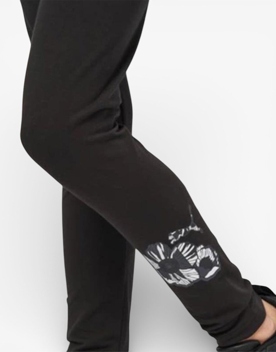 Puma Class Act Crew And Leggings Fleece Set Black
