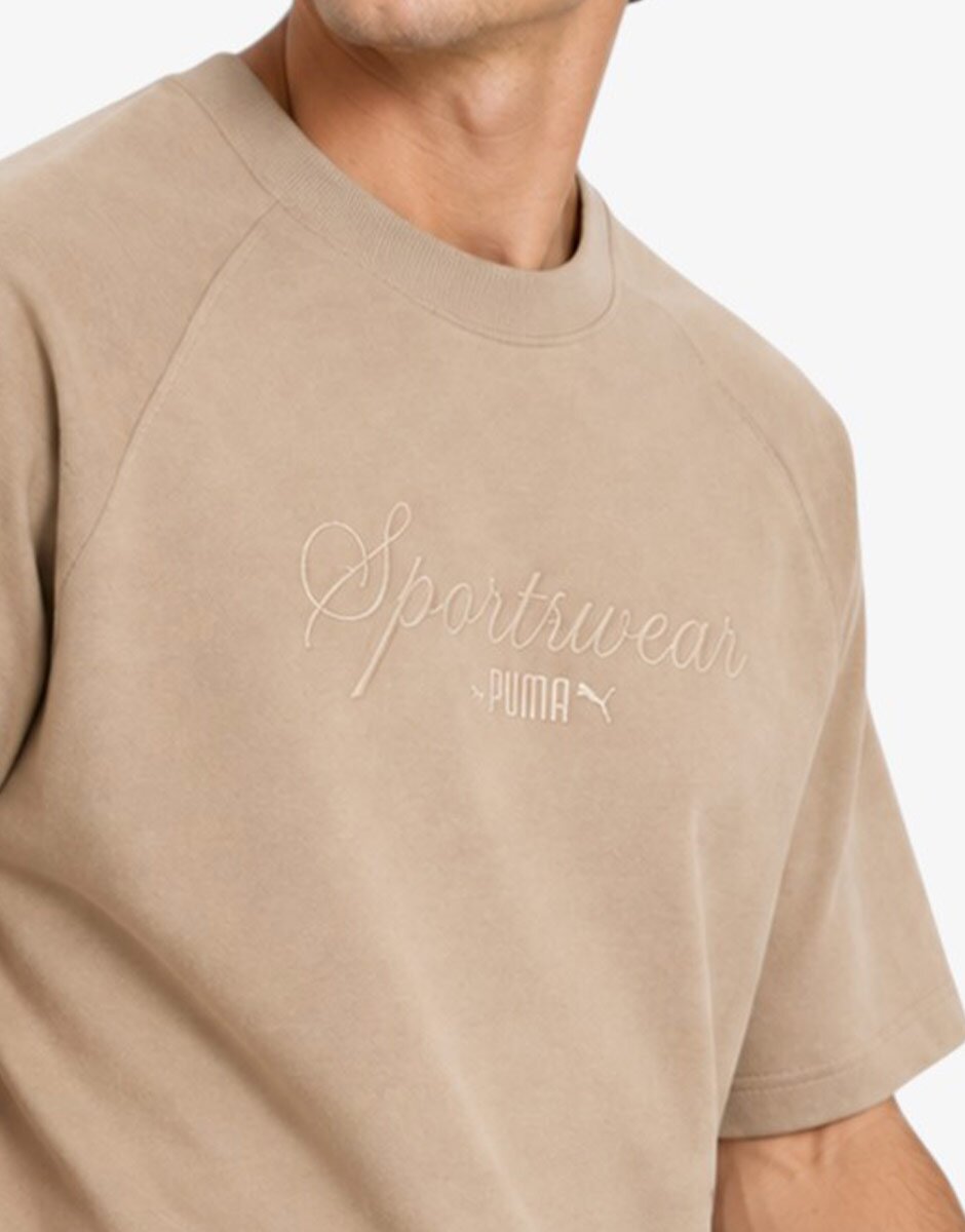 Puma Classics Oversized Tee Beige