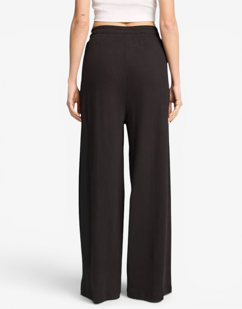 Puma Classics Ribbed Relaxed Pants W Black