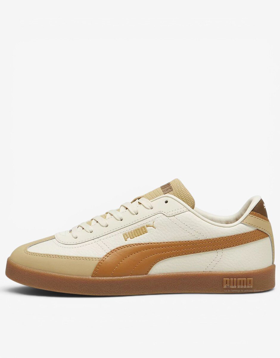 Puma Club II Era Lthr White Brown Beige
