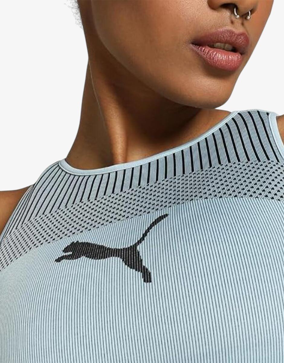 Puma Dare To Crop Top Turquoise