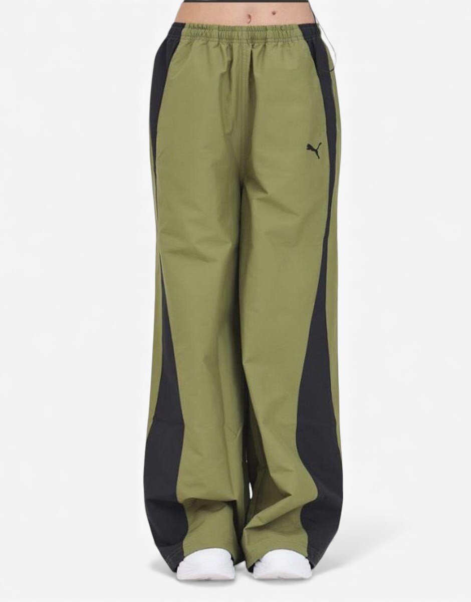 Puma Dare To Relaxed Parachute Pants Green