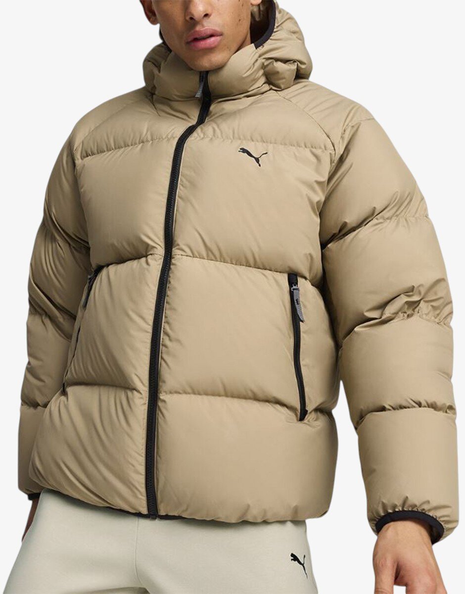 Puma Down Puffer Jacket Oak Branch Beige