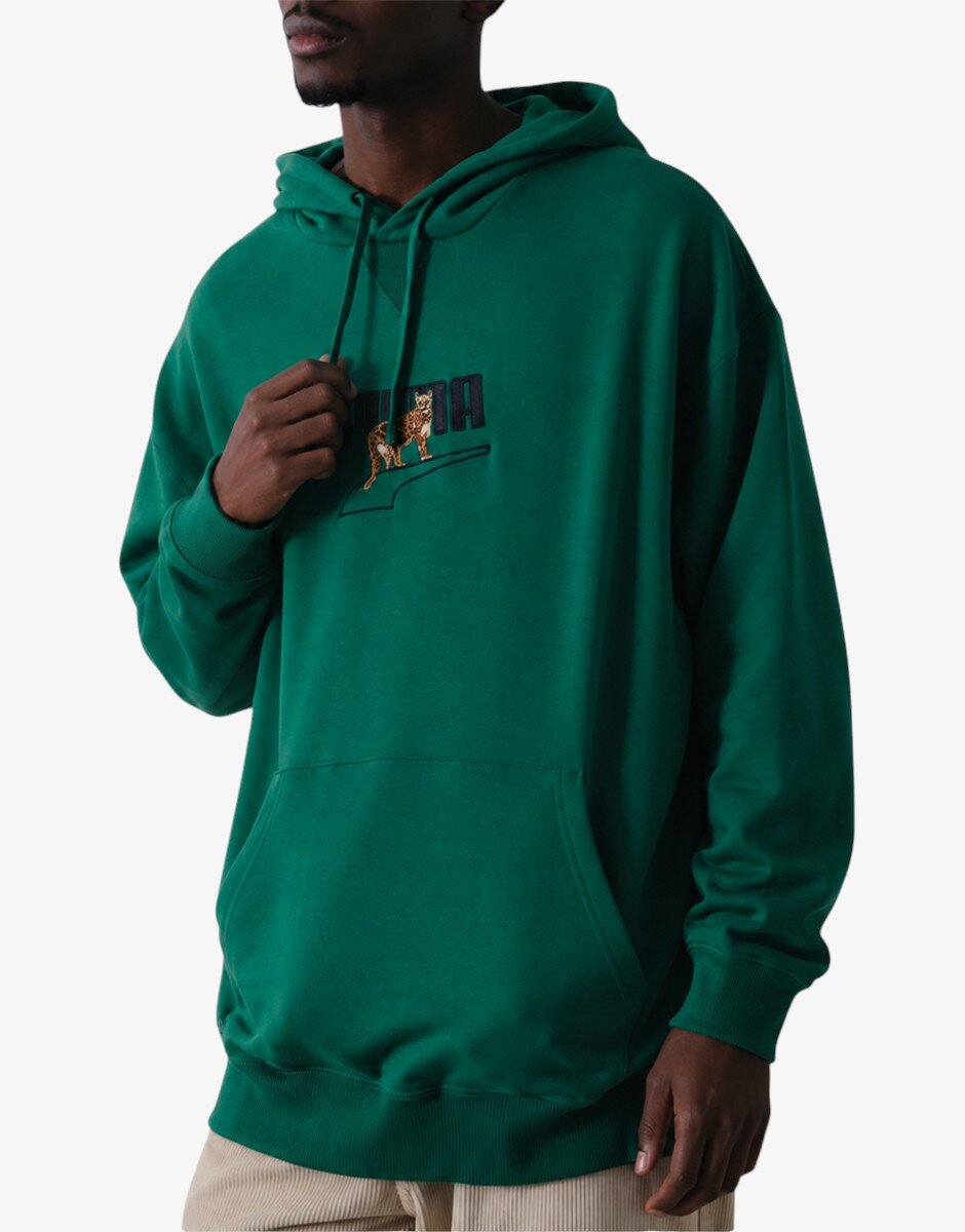 Puma Downtown Graphic Hoodie Training Green