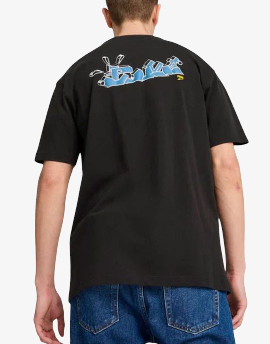 Puma Downtown Graphic Tee Black/Multicolor