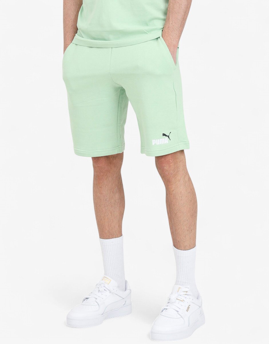 Puma Essentials+ 2 Color Logo Shorts Green