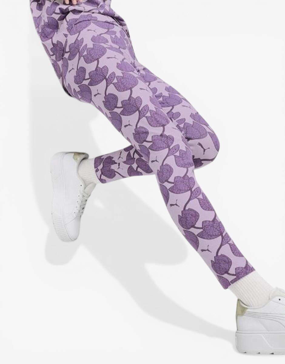 Puma Essentials+ Blossom Leggings Purple