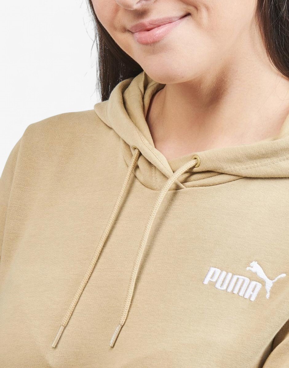 Puma Essentials+ Embroidery Hoodie Beige