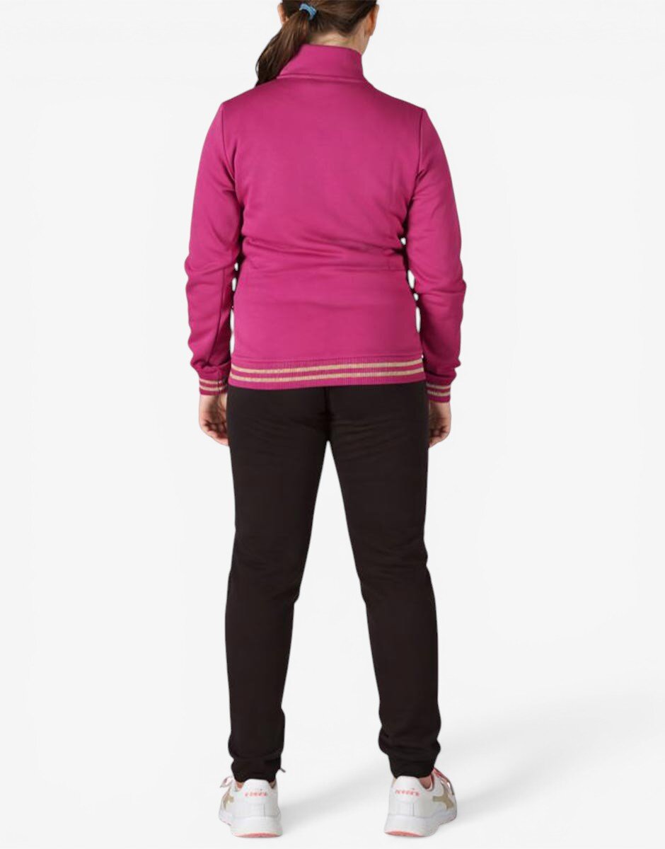 Puma Essentials+ Glitter Full-Zip Tracksuit Violet/Black