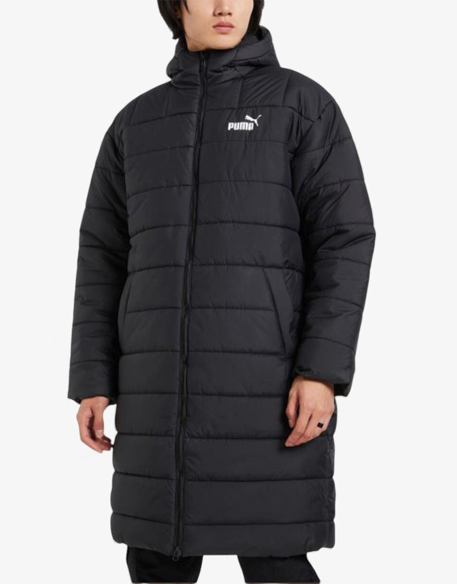 Puma Essentials+ Hooded Padded Coat Black