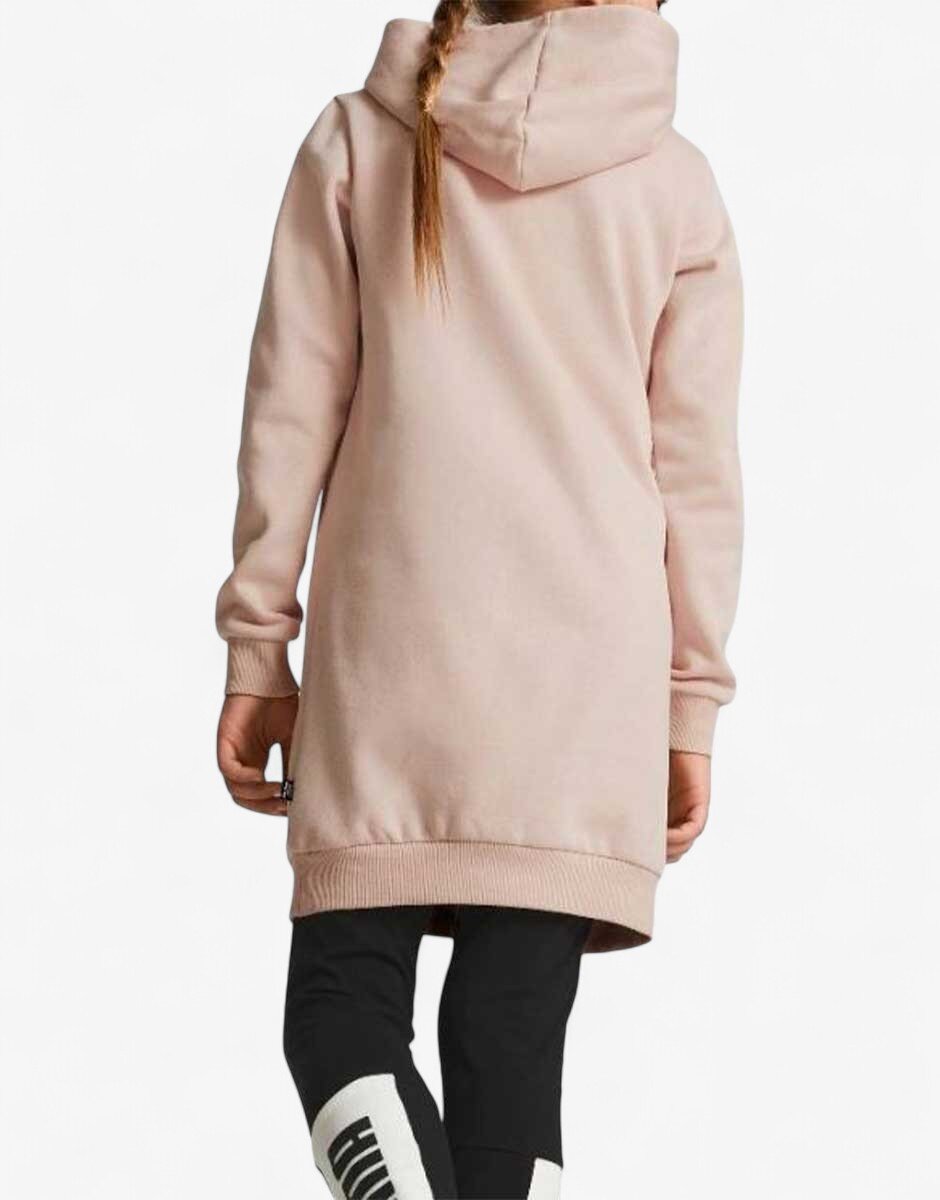 Puma Essentials Logo Hooded Dress Pink