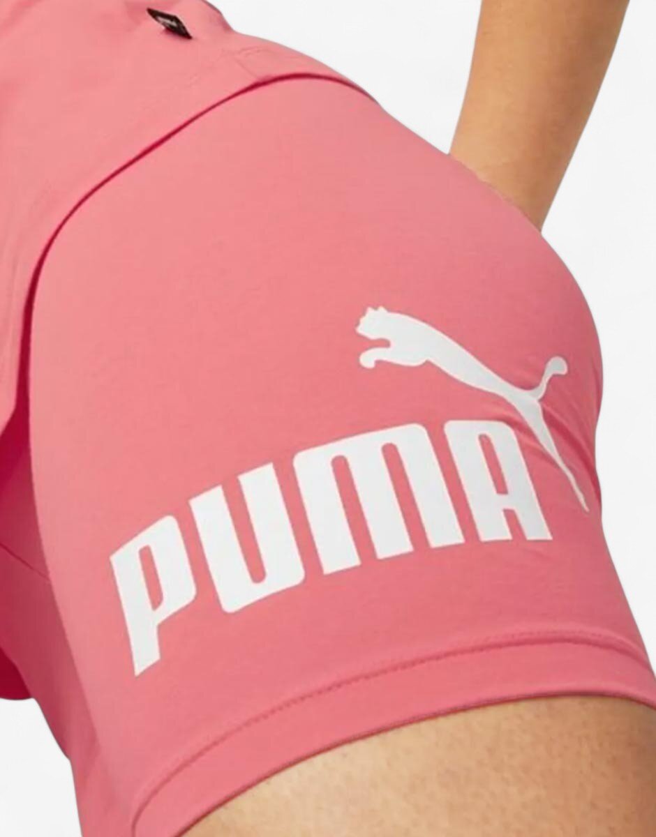 Puma Essentials Logo Short Tights Pink