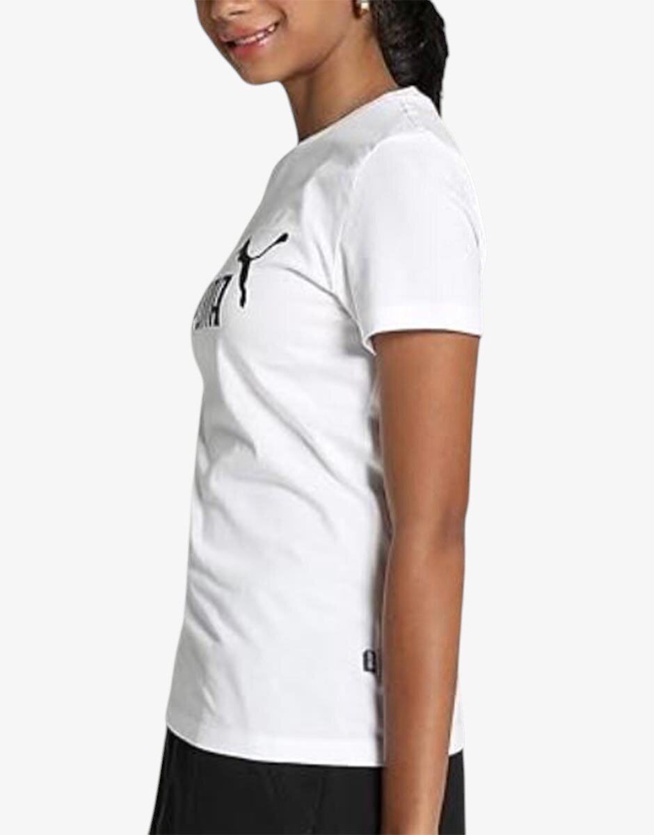 Puma Essentials Logo Tee White J