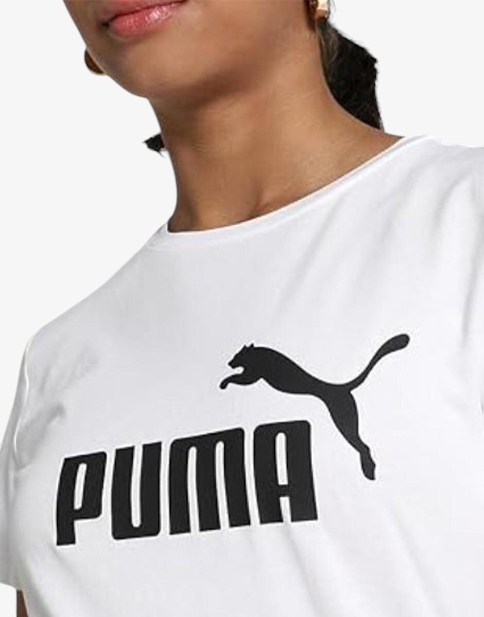 Puma Essentials Logo Tee White J